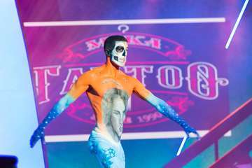 Concurso de maquillaje corporal del Carnaval de Las Palmas de GC (Foto Antonio Rico)
